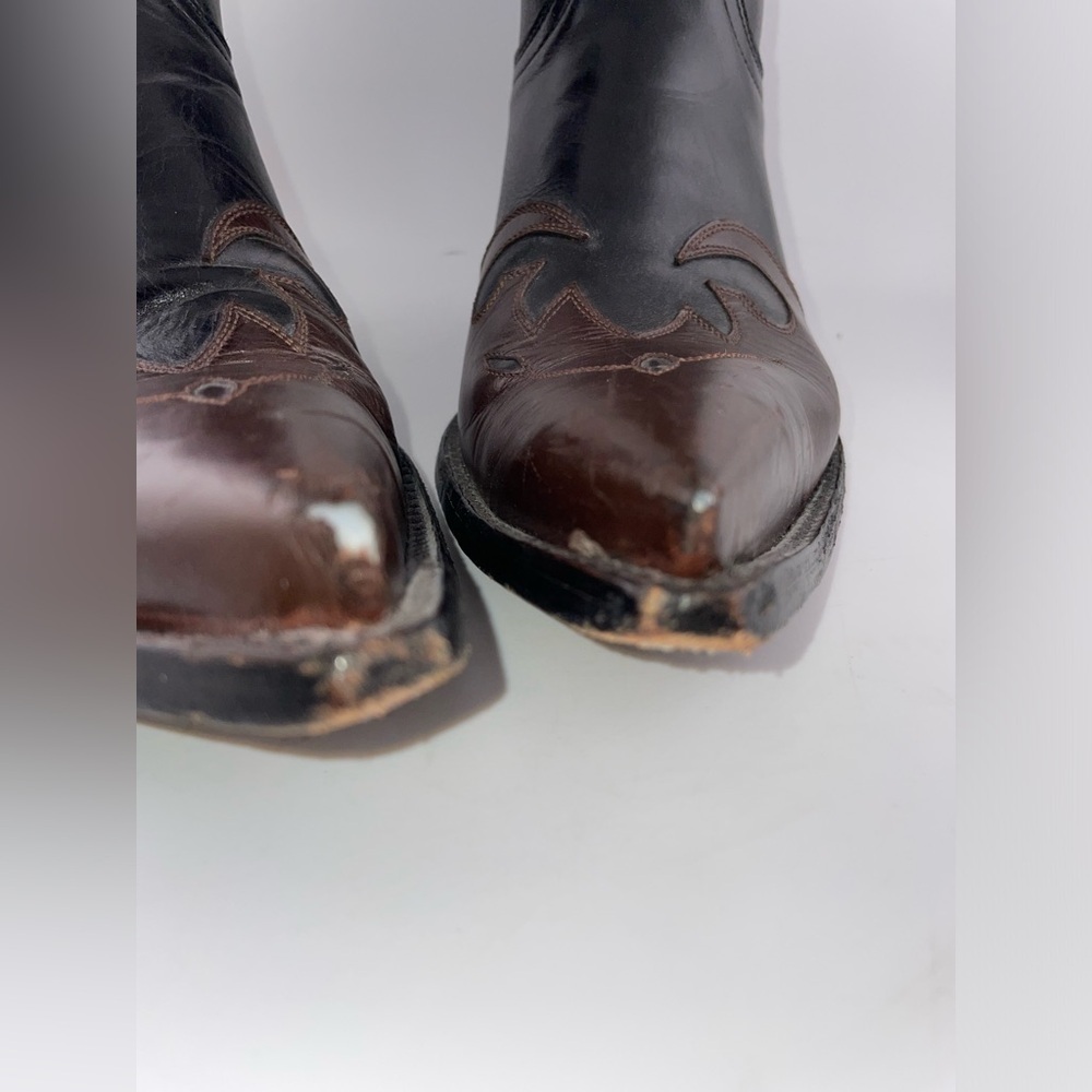 Ladies Old Gringo Diego Brown Two Toned Leather Western Boots 7 B - Picture 7 of 10